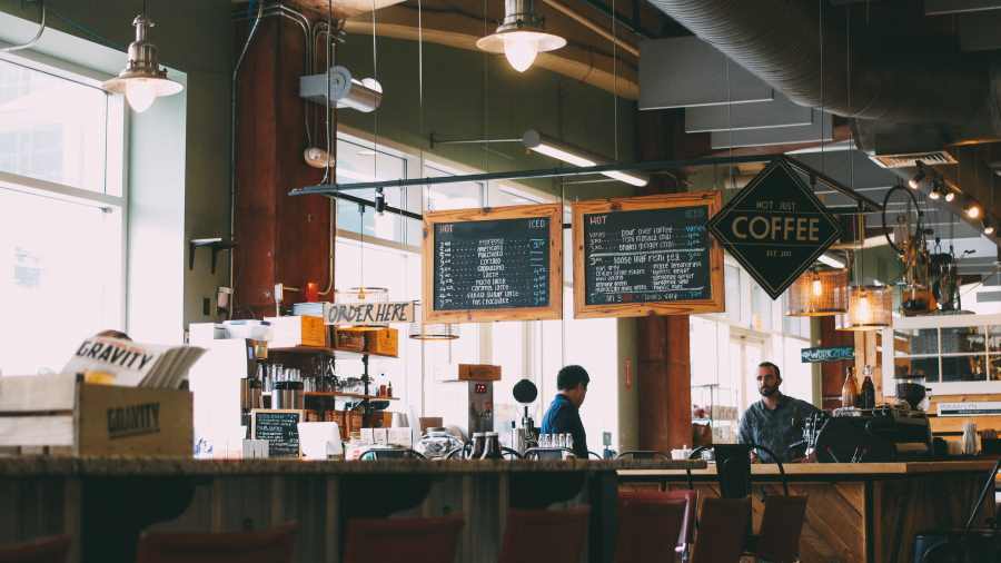 Coffeeshop scene